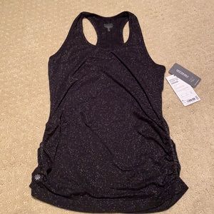 Athleta Black Shimmer Speedlight Glow Tank (NWT)